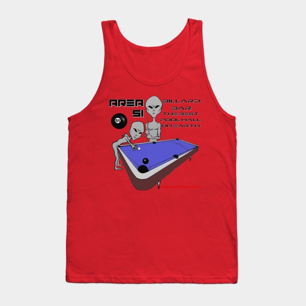 Area 51 Pool Hall Tank Top by smadge